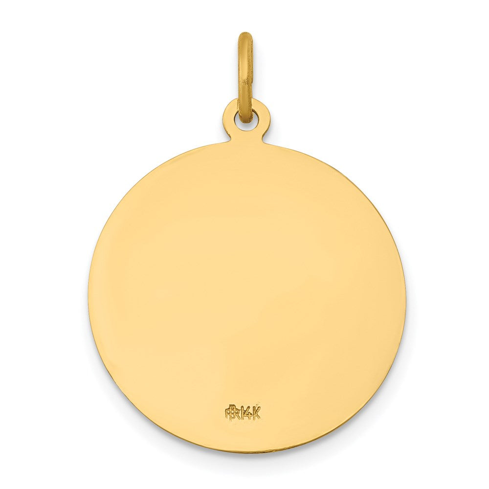 14k Saint John Medal Pendant