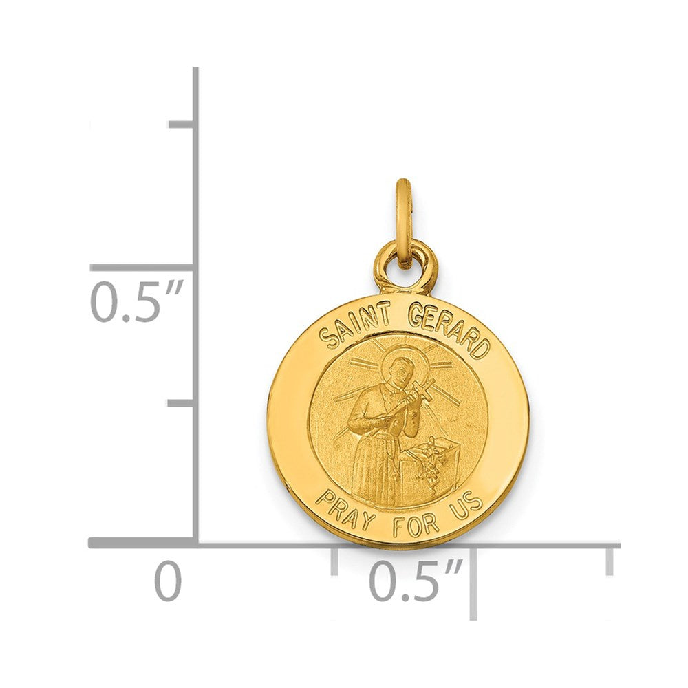 14k Saint Gerard Medal Charm