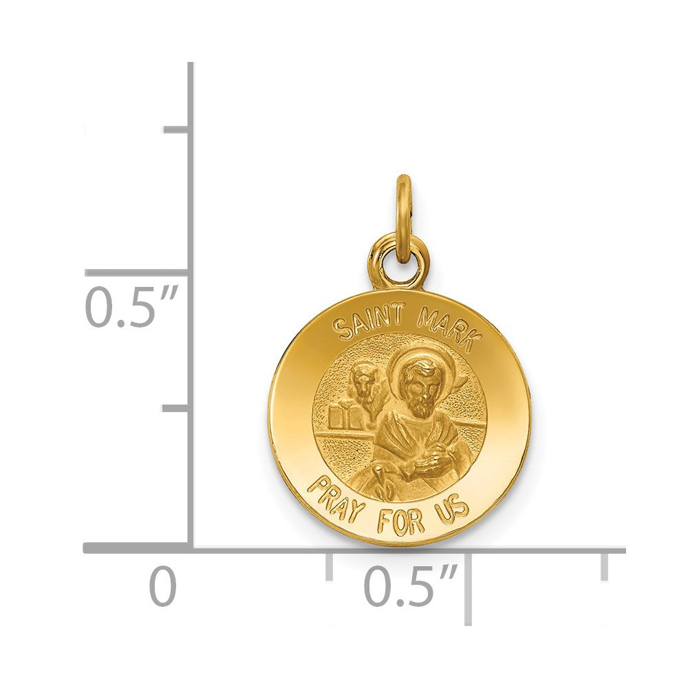 14k Saint Mark Medal Charm