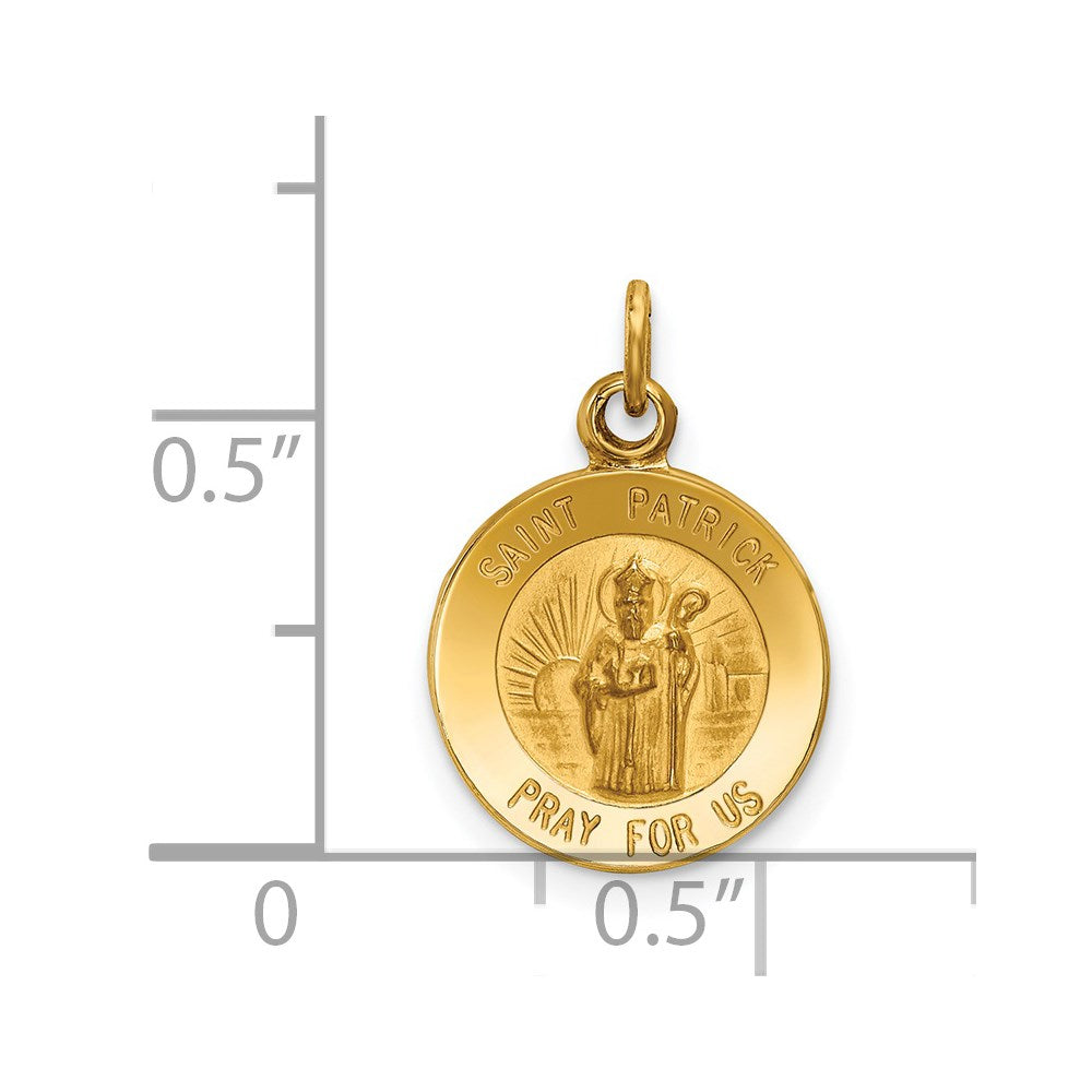 14k Saint Patrick Medal Charm