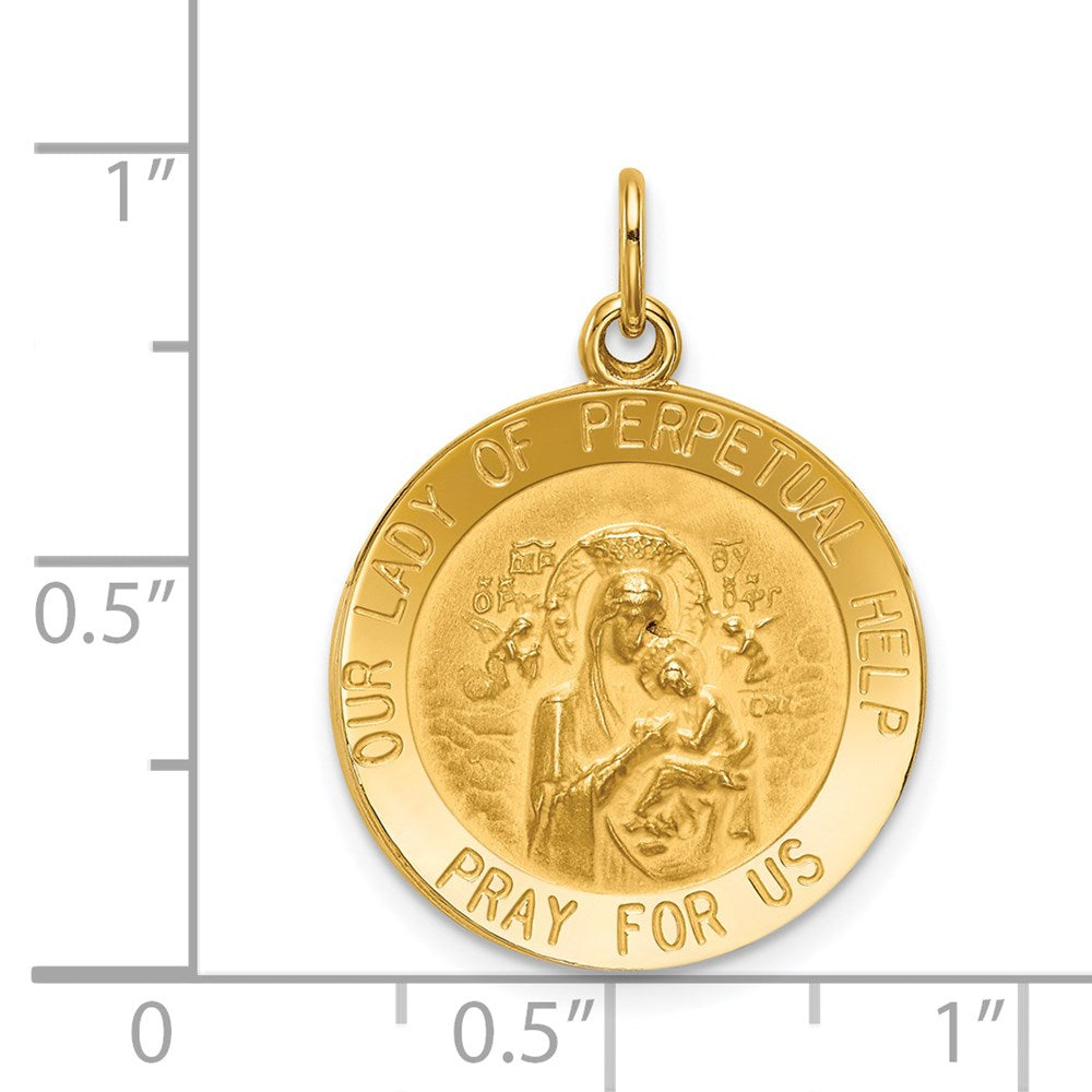 14k Our Lady of Perpetual Help Medal Pendant