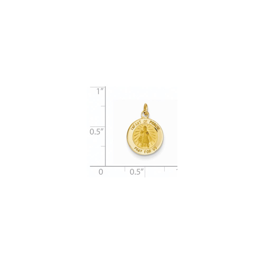 14k Infant of Prague Medal Charm