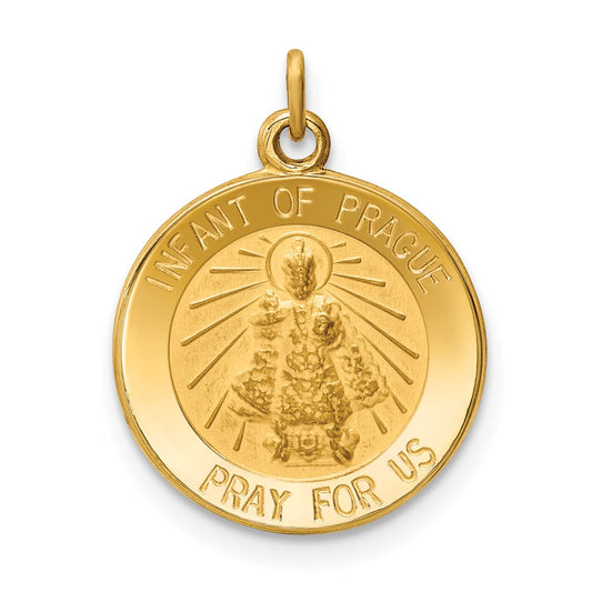 14k Infant of Prague Medal Charm