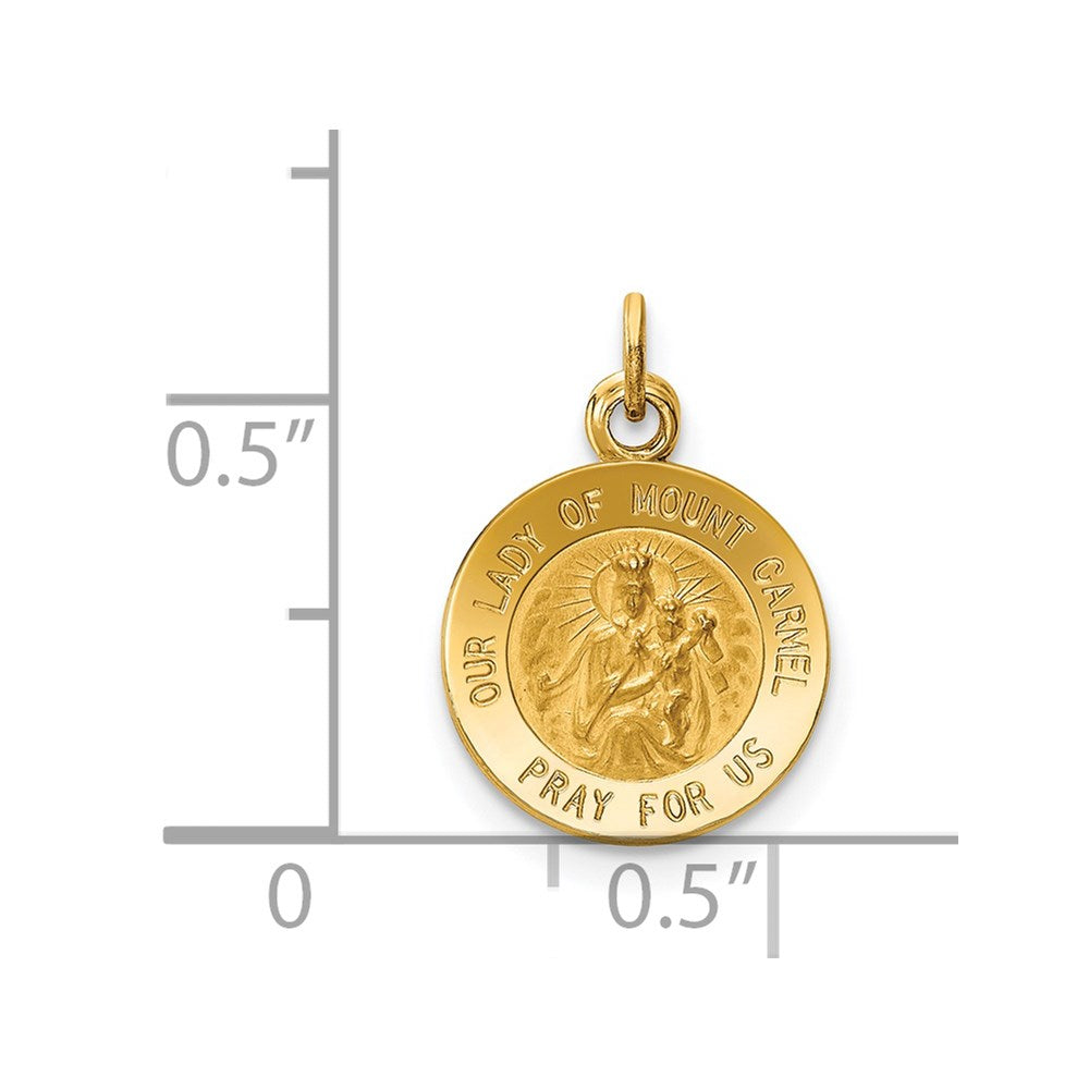 14k Our Lady of Mt. Carmel Medal Charm