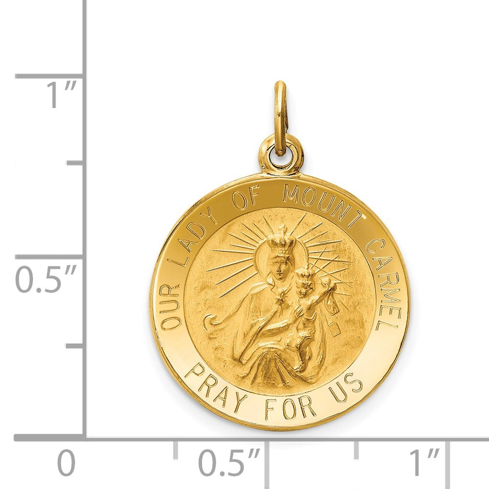 14k Our Lady of Mt. Carmel Medal Charm