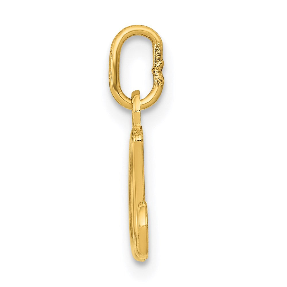 14k Yellow Gold Letter A Initial Charm