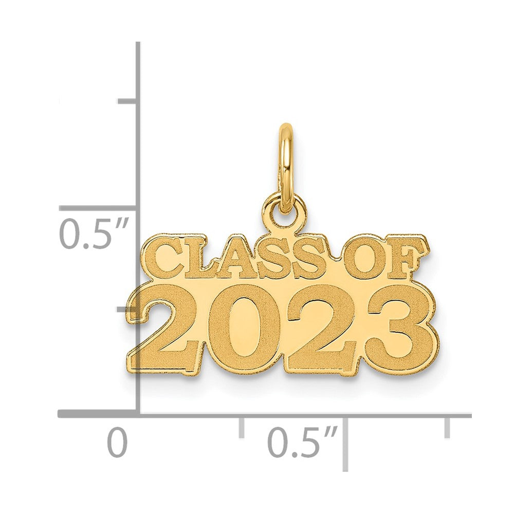 14k Polished CLASS OF 2023 Charm