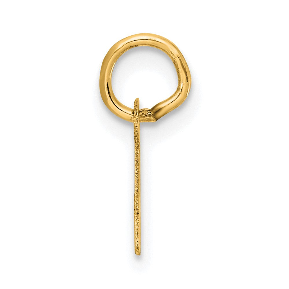 14K Small Script Letter A Initial Charm