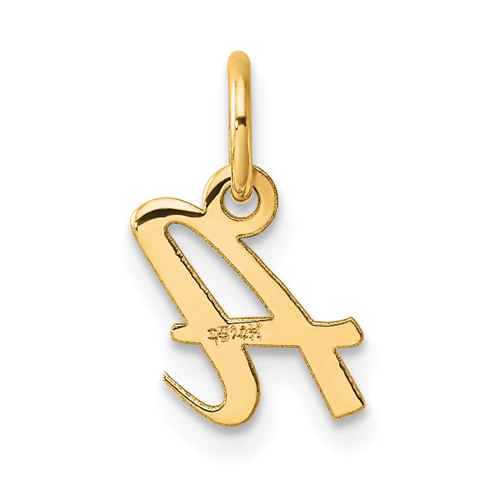 14K Small Script Letter A Initial Charm