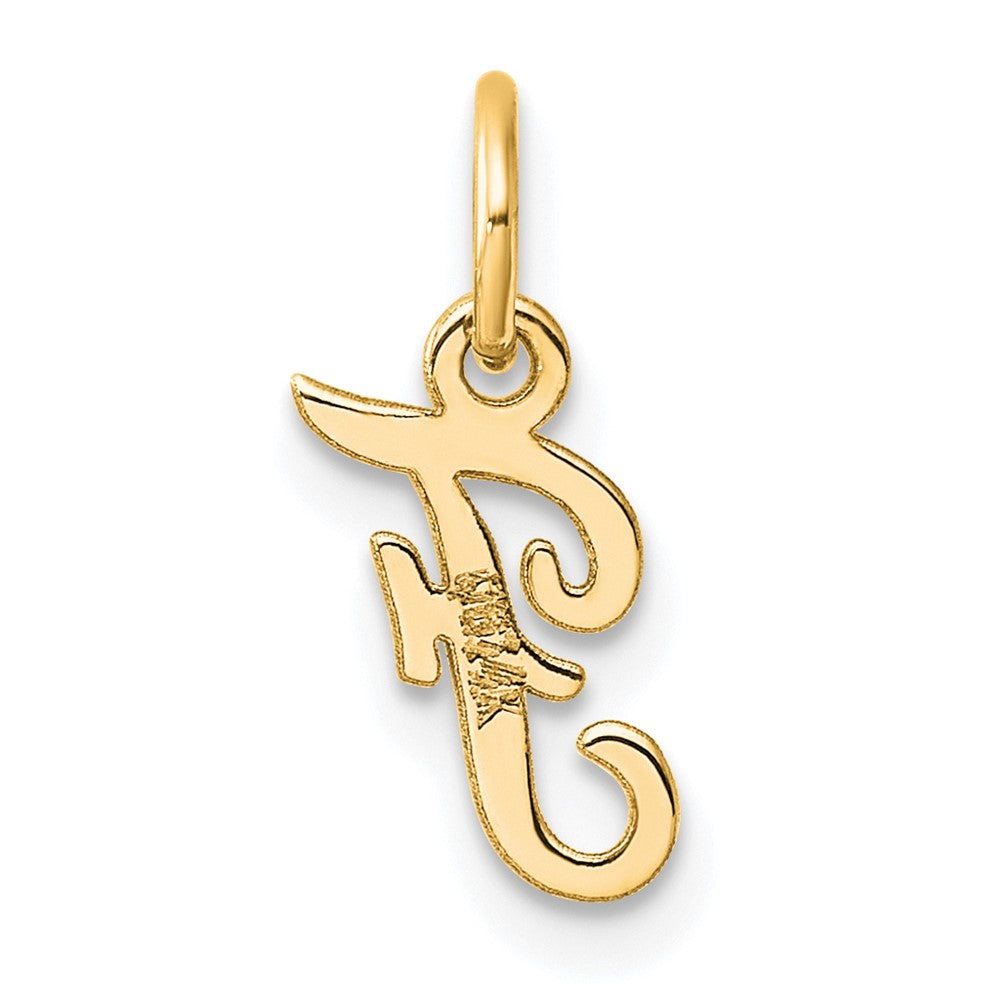 14K Small Script Letter F Initial Charm