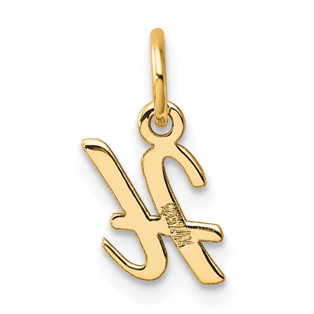 14K Small Script Letter H Initial Charm