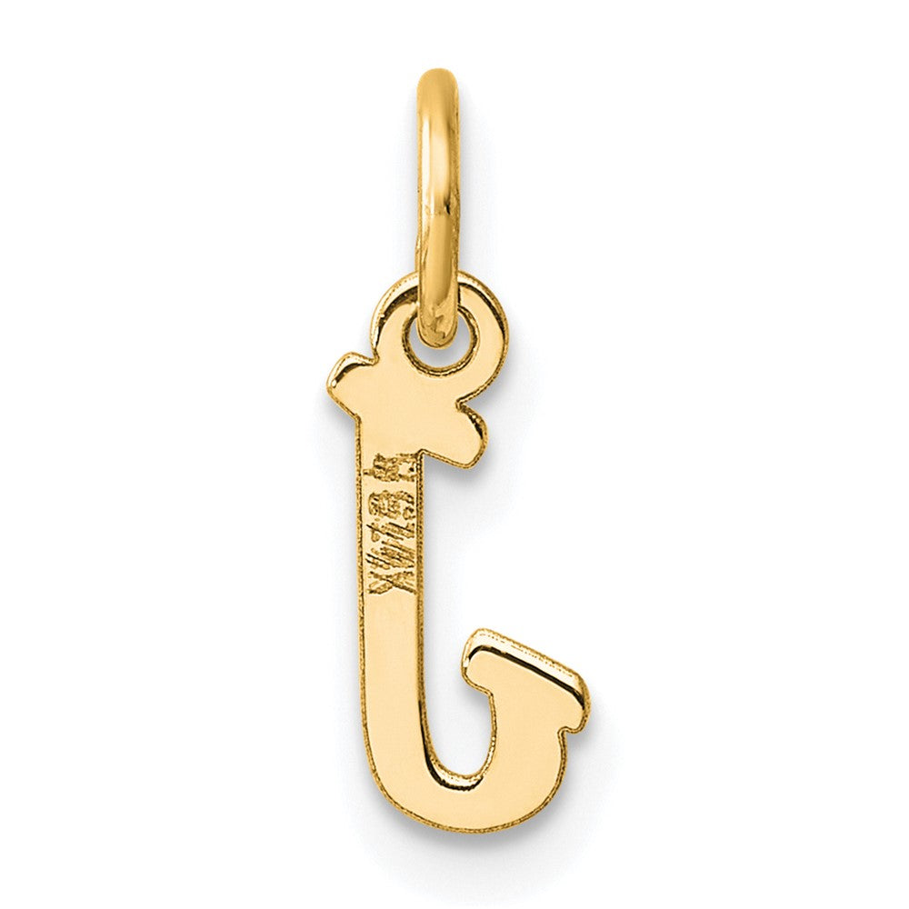 14K Small Script Letter J Initial Charm