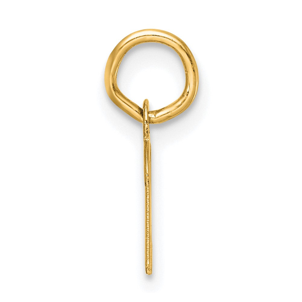 14K Small Script Letter K Initial Charm