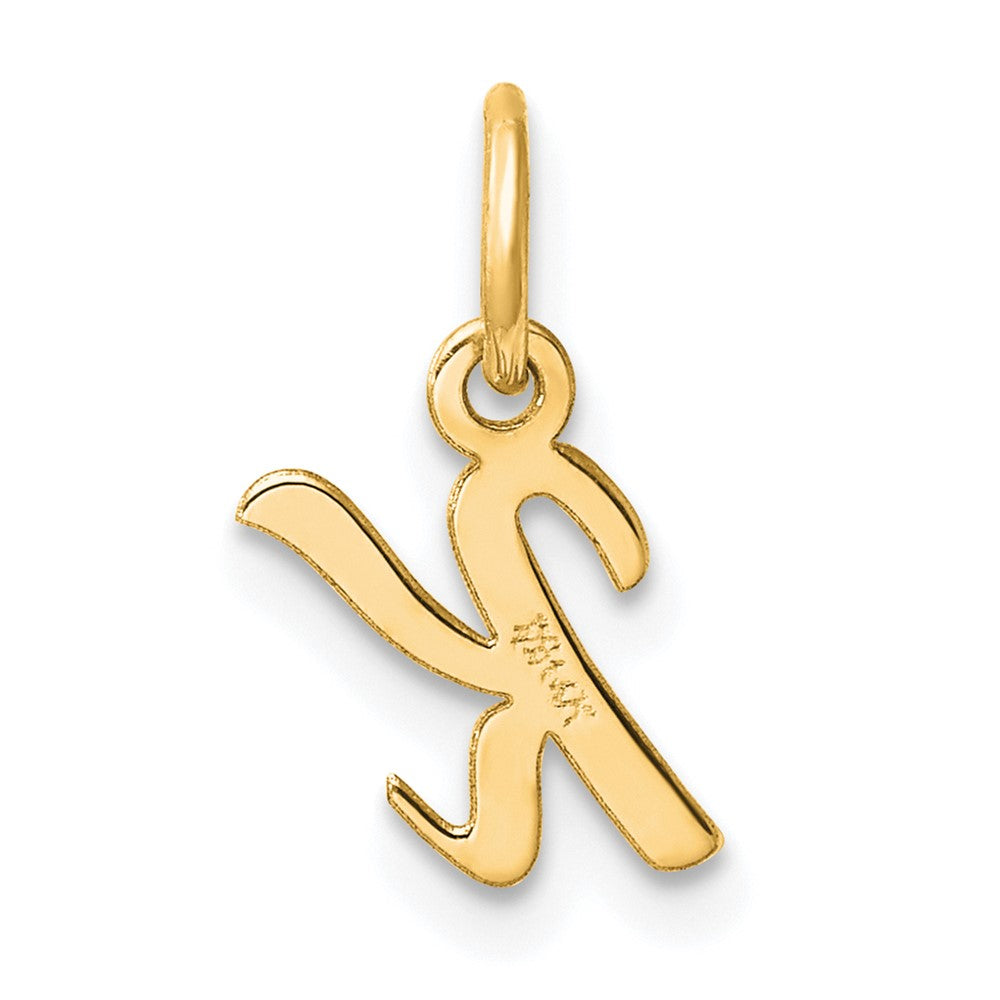 14K Small Script Letter K Initial Charm