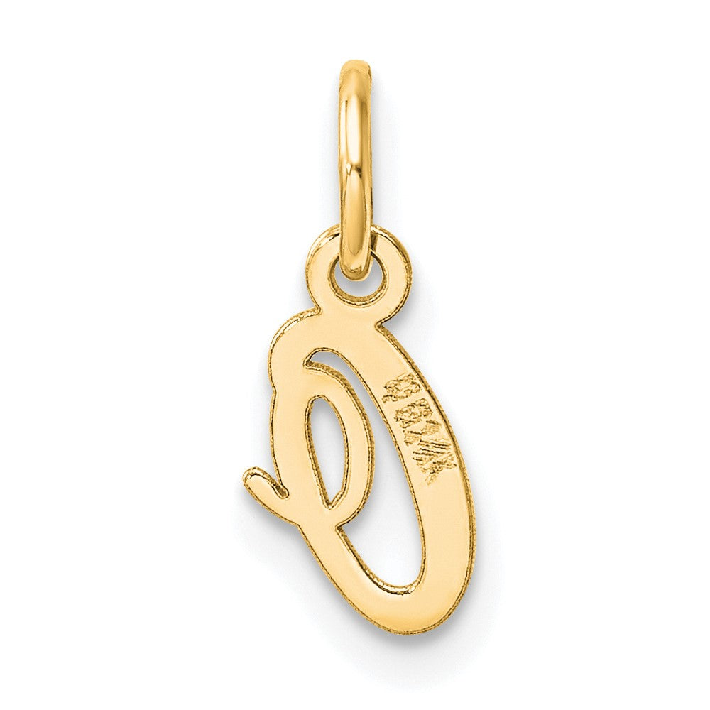 14K Small Script Letter O Initial Charm