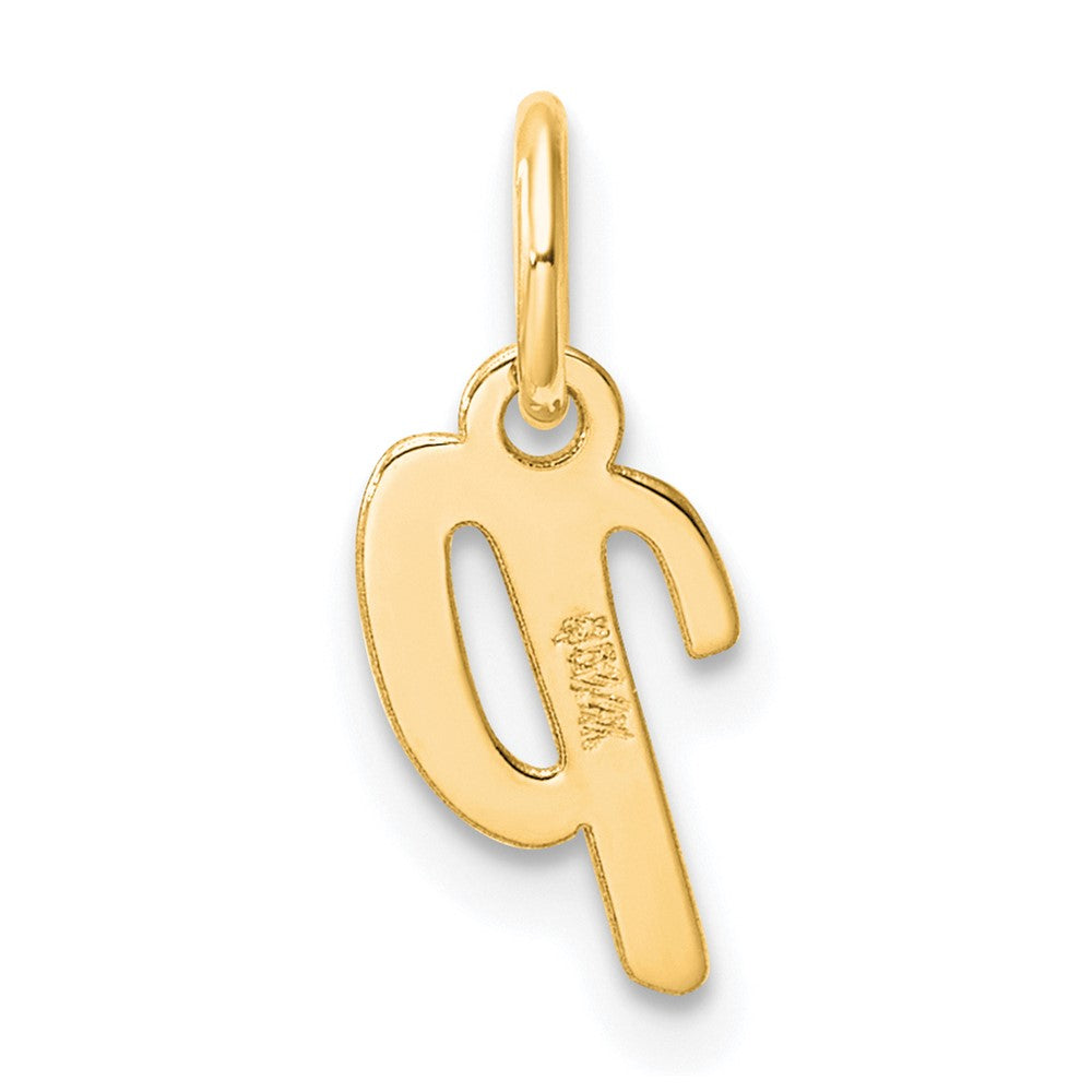 14K Small Script Letter P Initial Charm