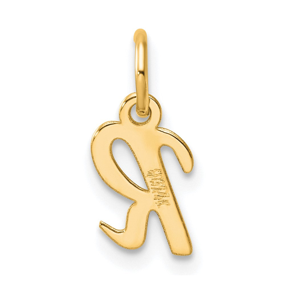 14K Small Script Letter R Initial Charm