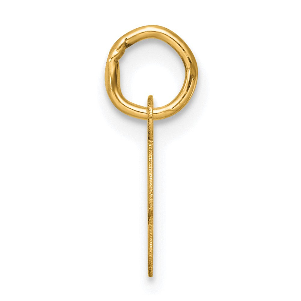 14K Small Script Letter S Initial Charm