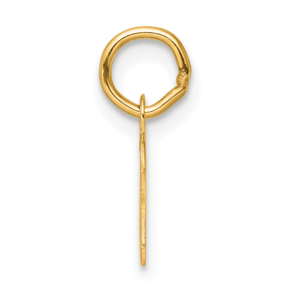 14K Small Script Letter U Initial Charm
