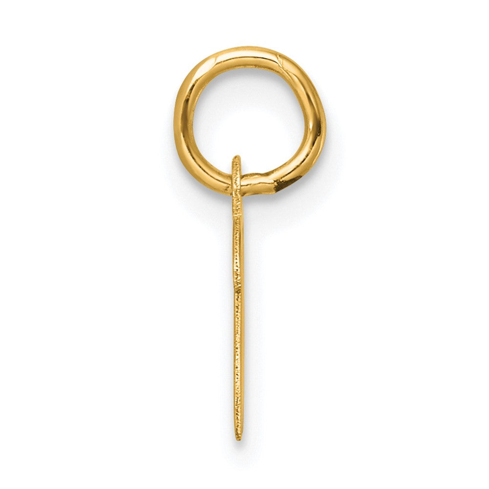 14K Small Script Letter W Initial Charm