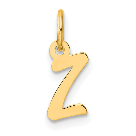 14K Small Script Letter Z Initial Charm