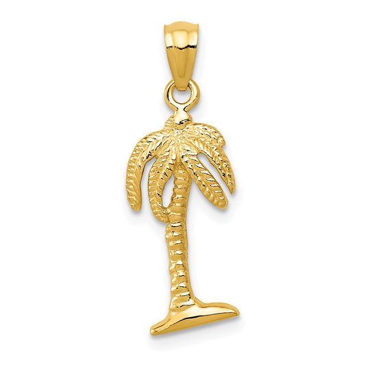 14k Palm Tree Pendant