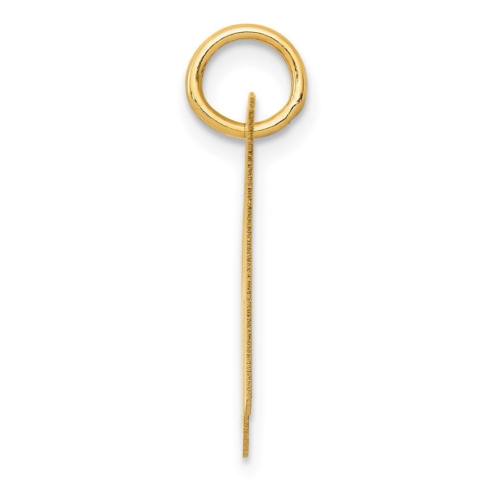 14K Medium Fancy Script Letter H Initial Charm