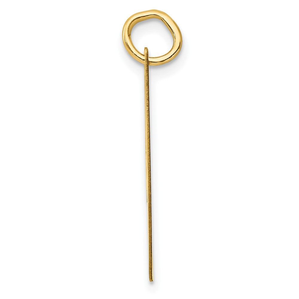 14k Large Fancy Script Letter I Initial Charm