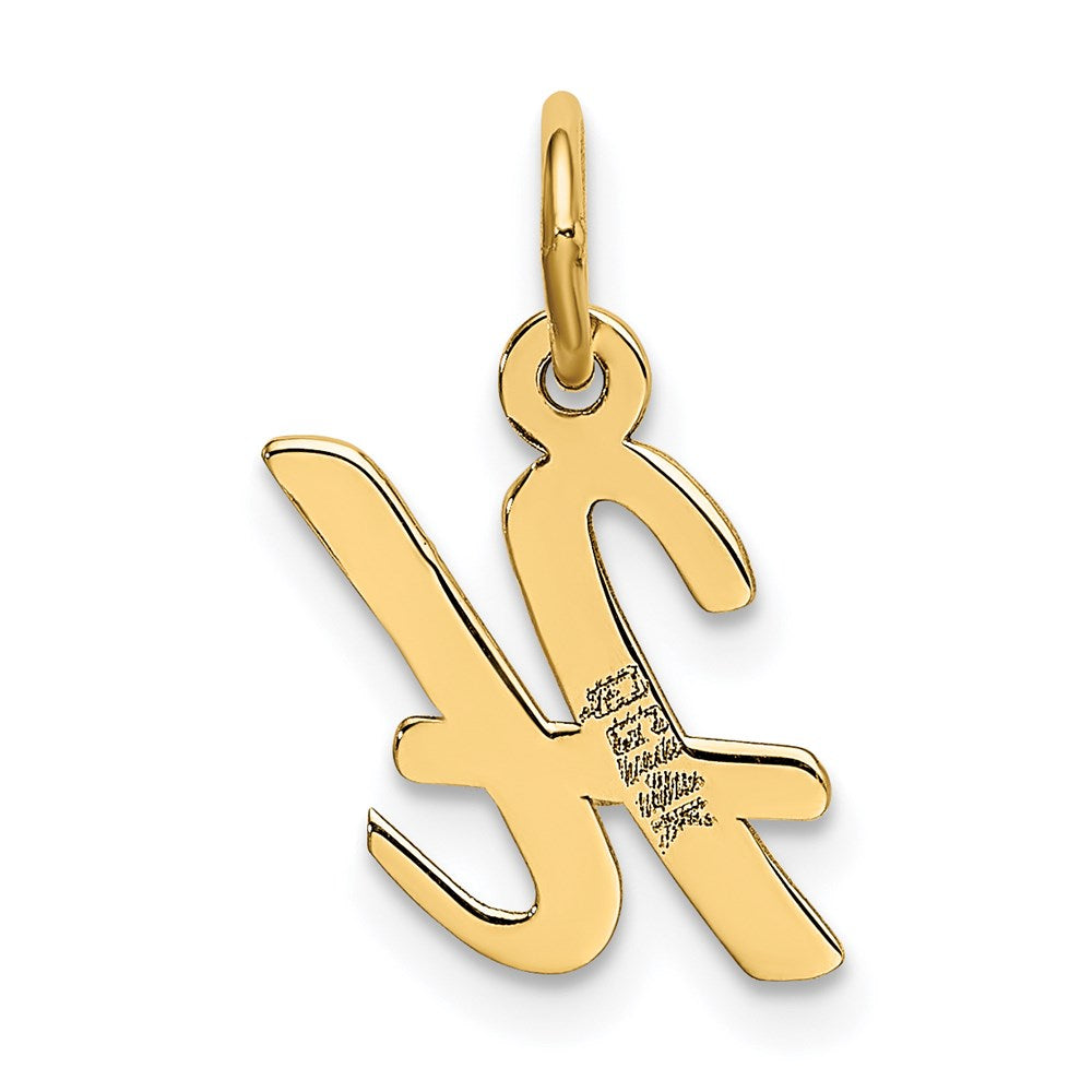14k Small Script Letter H Initial Charm