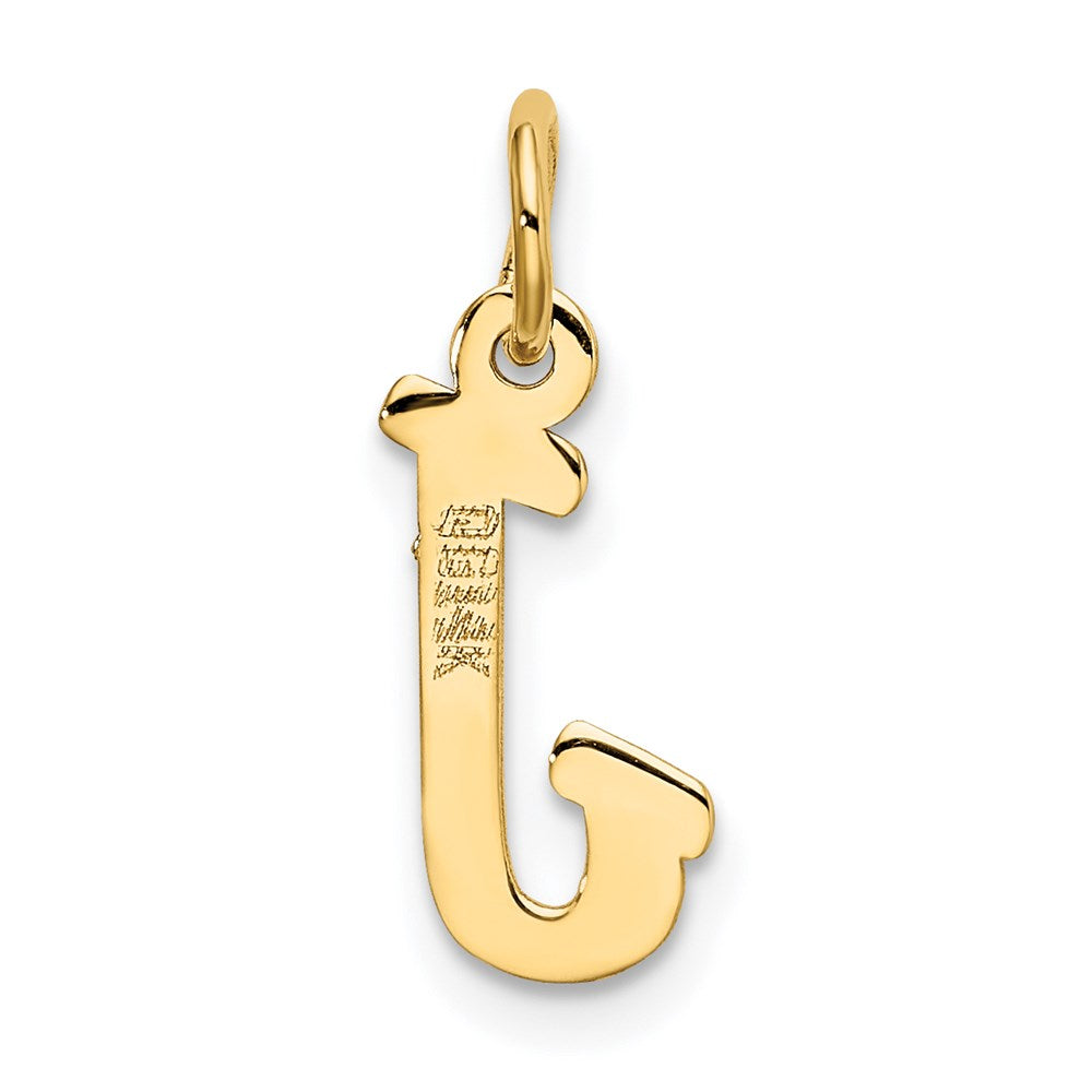 14k Small Script Letter J Initial Charm