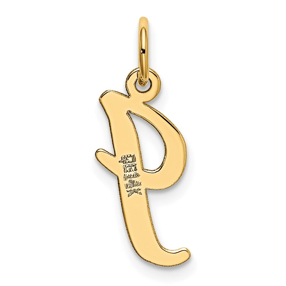 14k Medium Script Letter I Initial Charm
