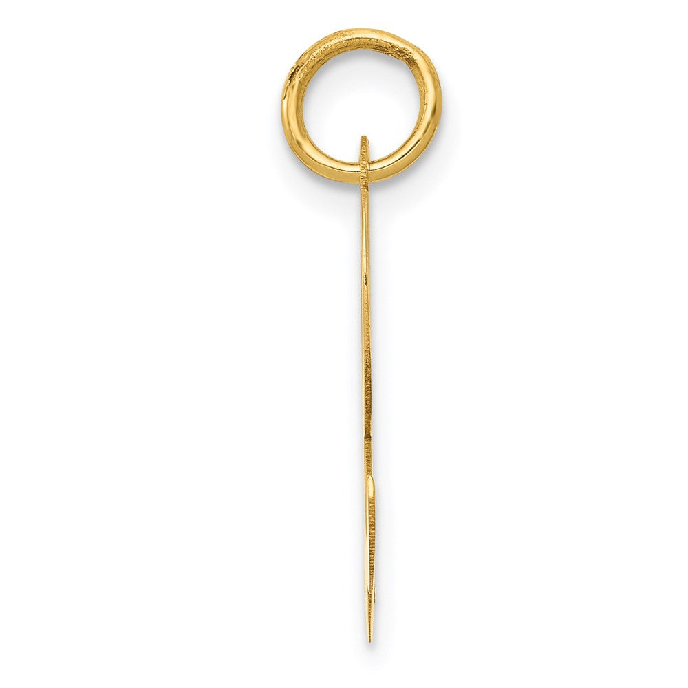 14k Medium Script Letter L Initial Charm