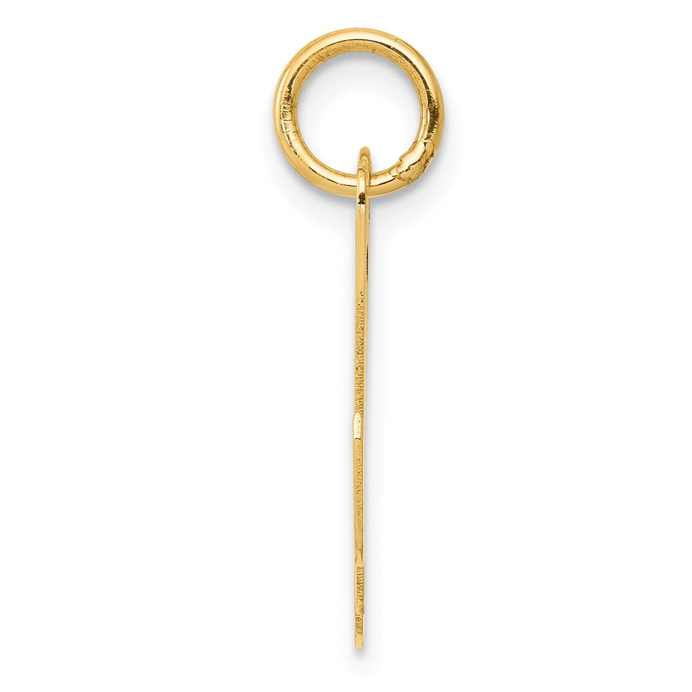 14k Medium Script Letter M Initial Charm