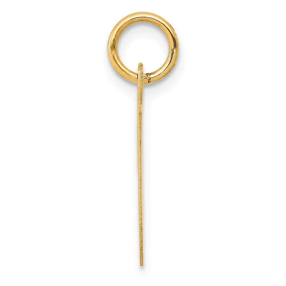 14k Medium Script Letter T Initial Charm