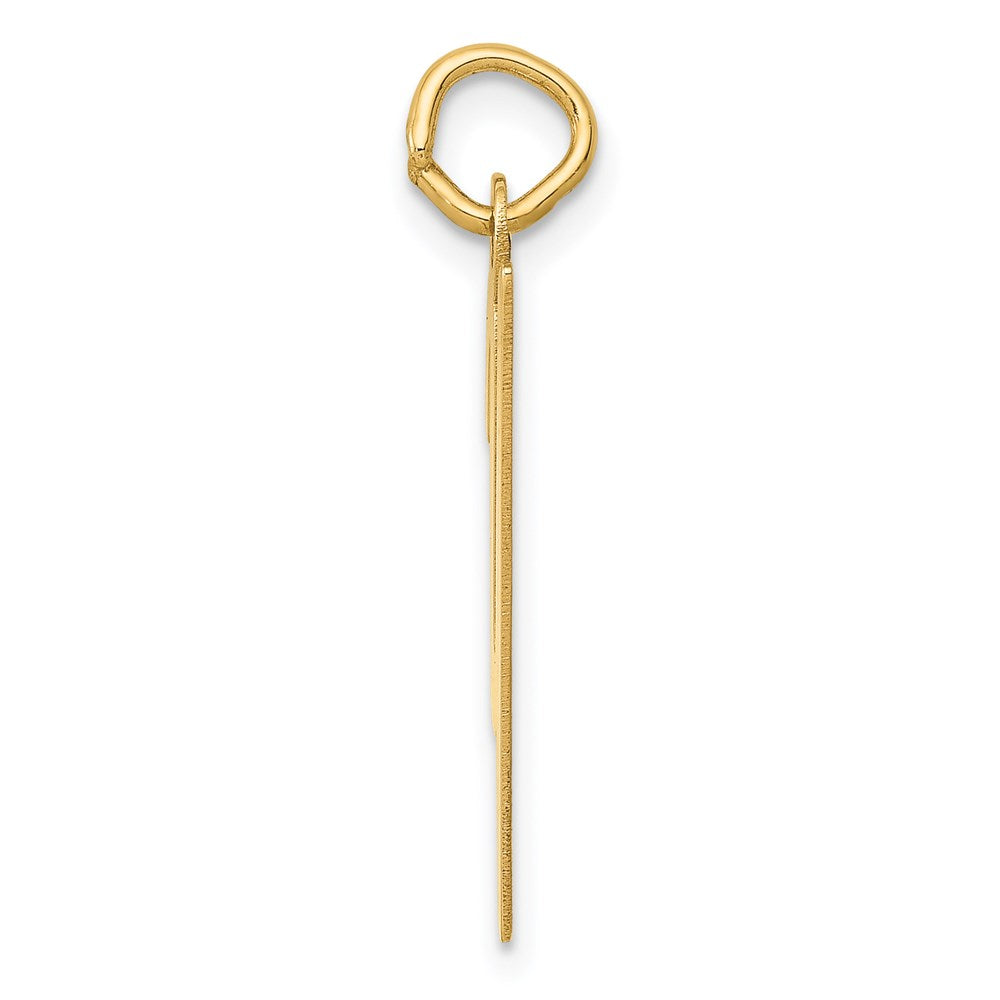14k Medium Script Letter Y Initial Charm