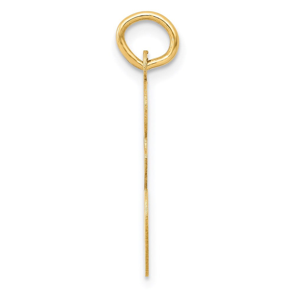 14k Large Script Letter E Initial Charm