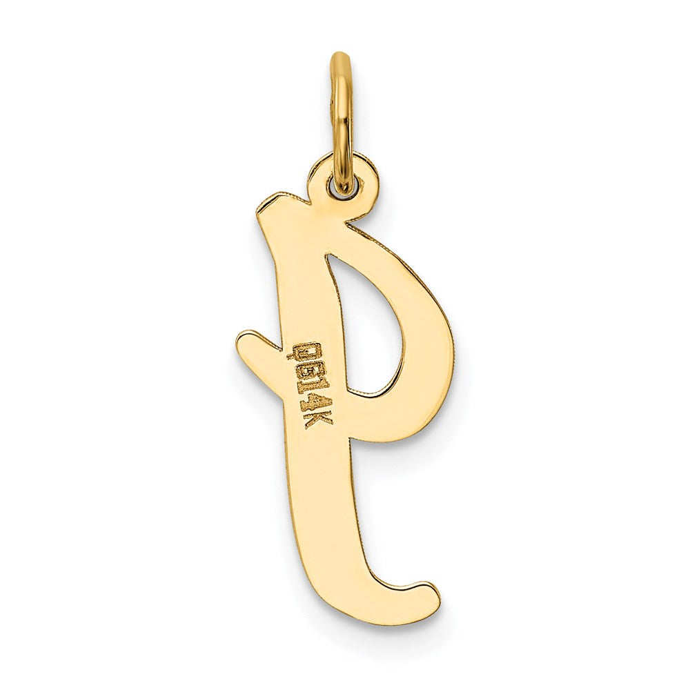 14k Large Script Letter I Initial Charm