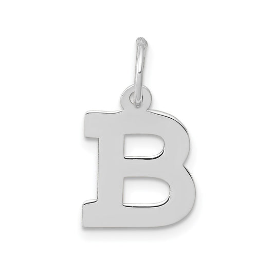 14KW Small Block Letter B Initial Charm