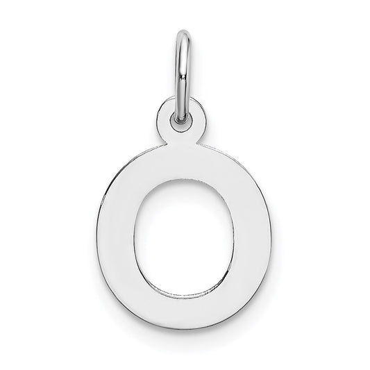 14KW Small Block Letter O Initial Charm