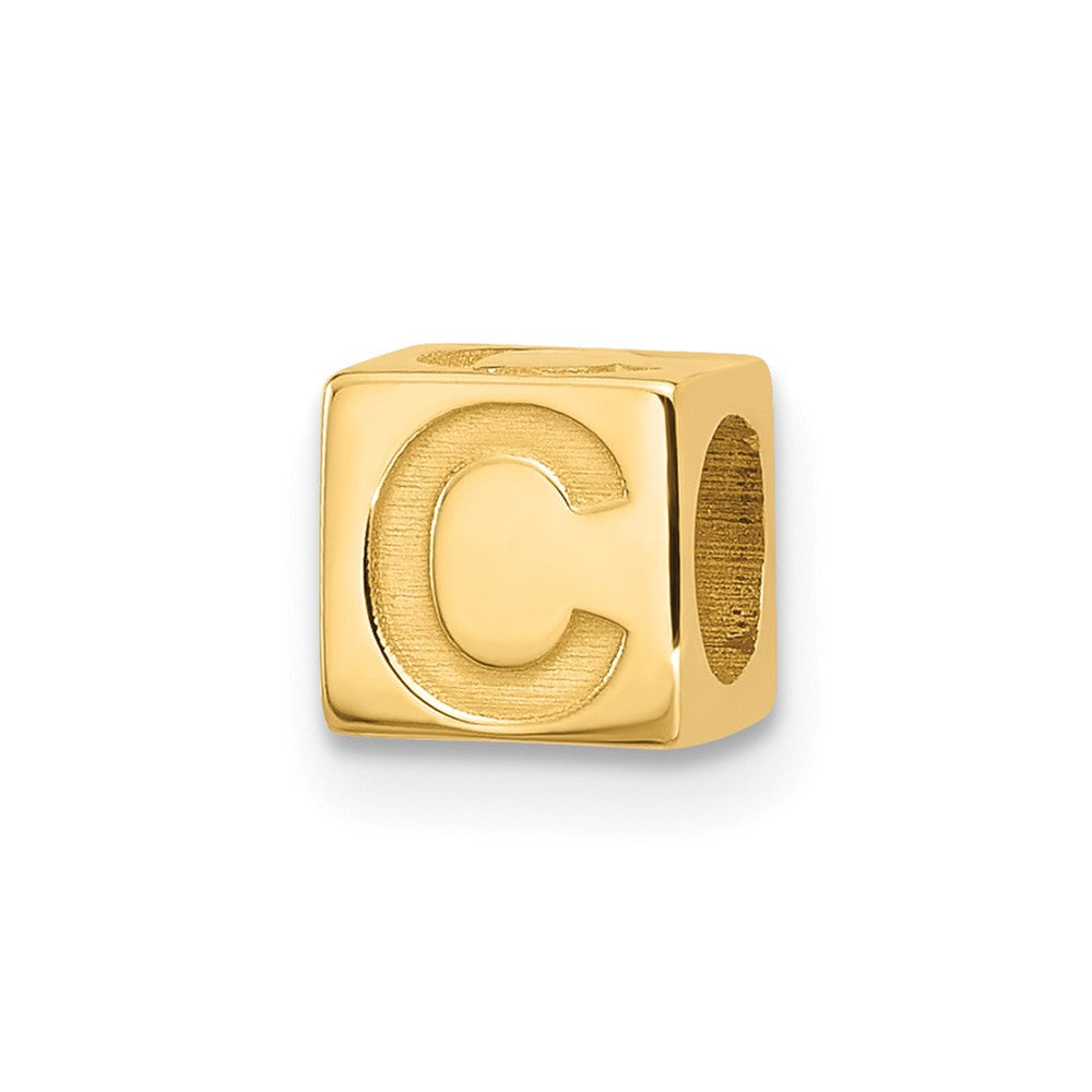 14ky Alphabet Bead Letter C