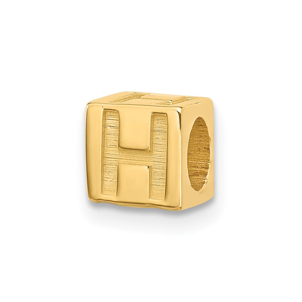 14ky Alphabet Bead Letter H