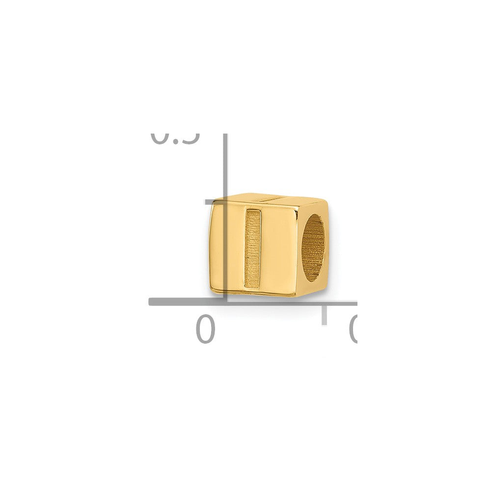 14ky Alphabet Bead Letter I