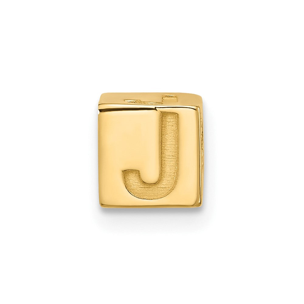 14ky Alphabet Bead Letter J