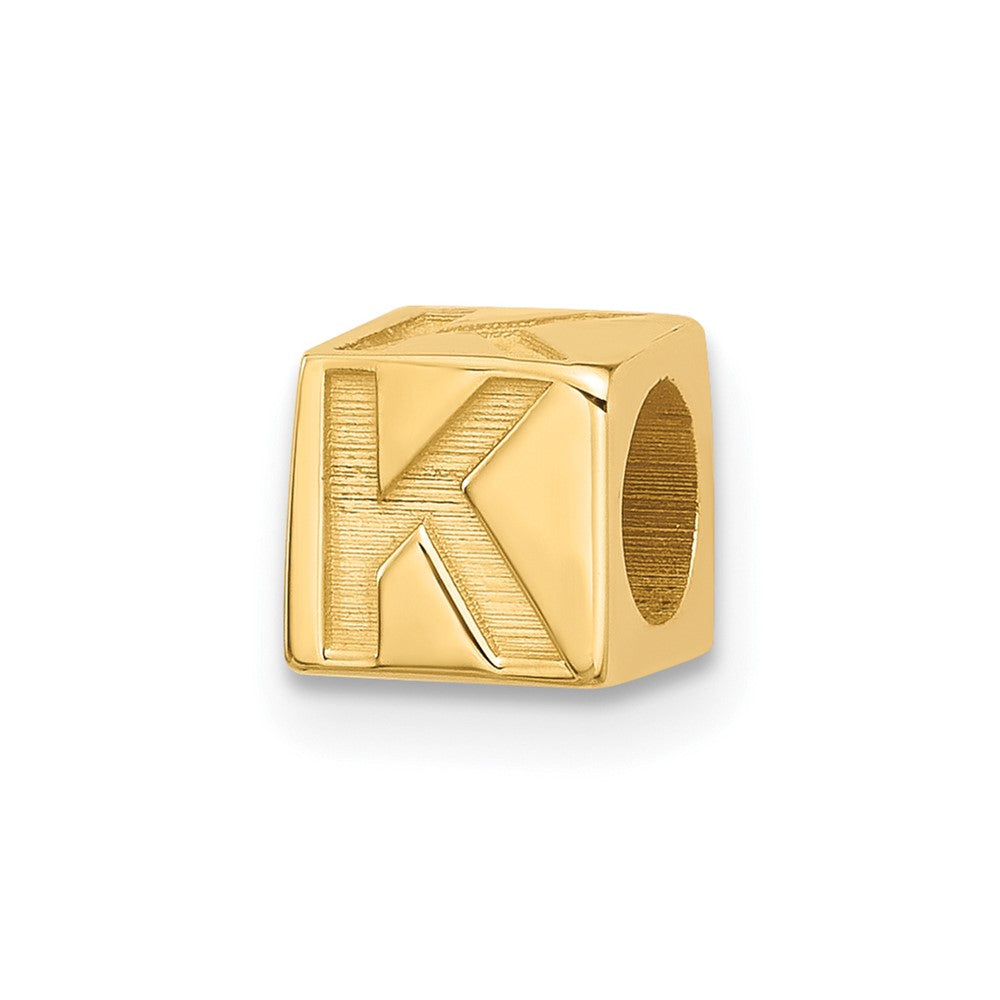 14ky Alphabet Bead Letter K