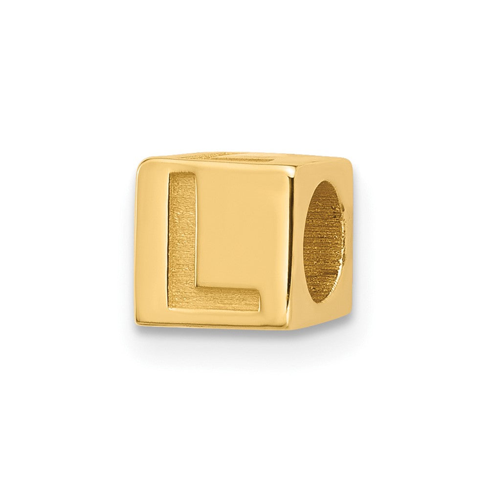 14ky Alphabet Bead Letter L