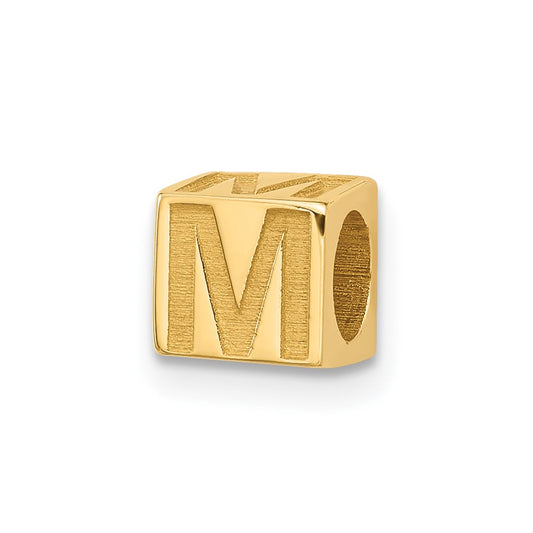 14ky Alphabet Bead Letter M