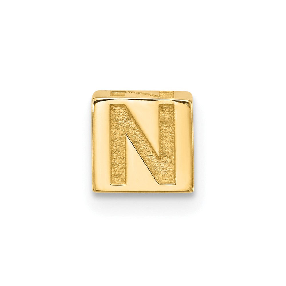 14ky Alphabet Bead Letter N