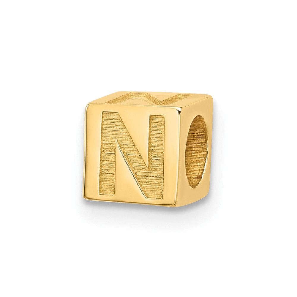 14ky Alphabet Bead Letter N