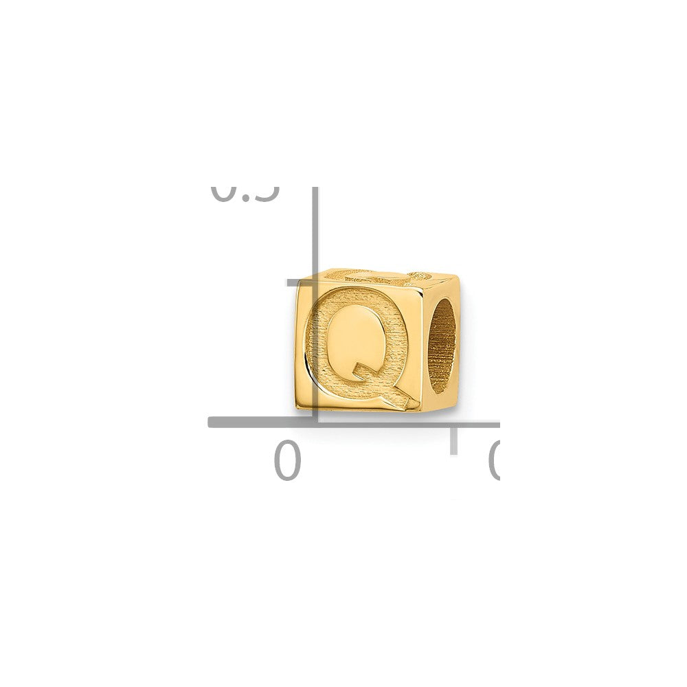 14ky Alphabet Bead Letter Q