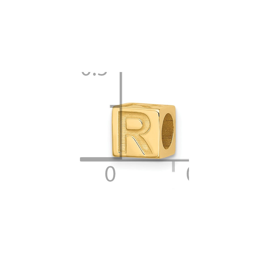 14ky Alphabet Bead Letter R